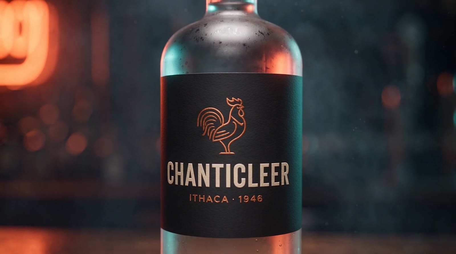Chanticleer Vodka bottle